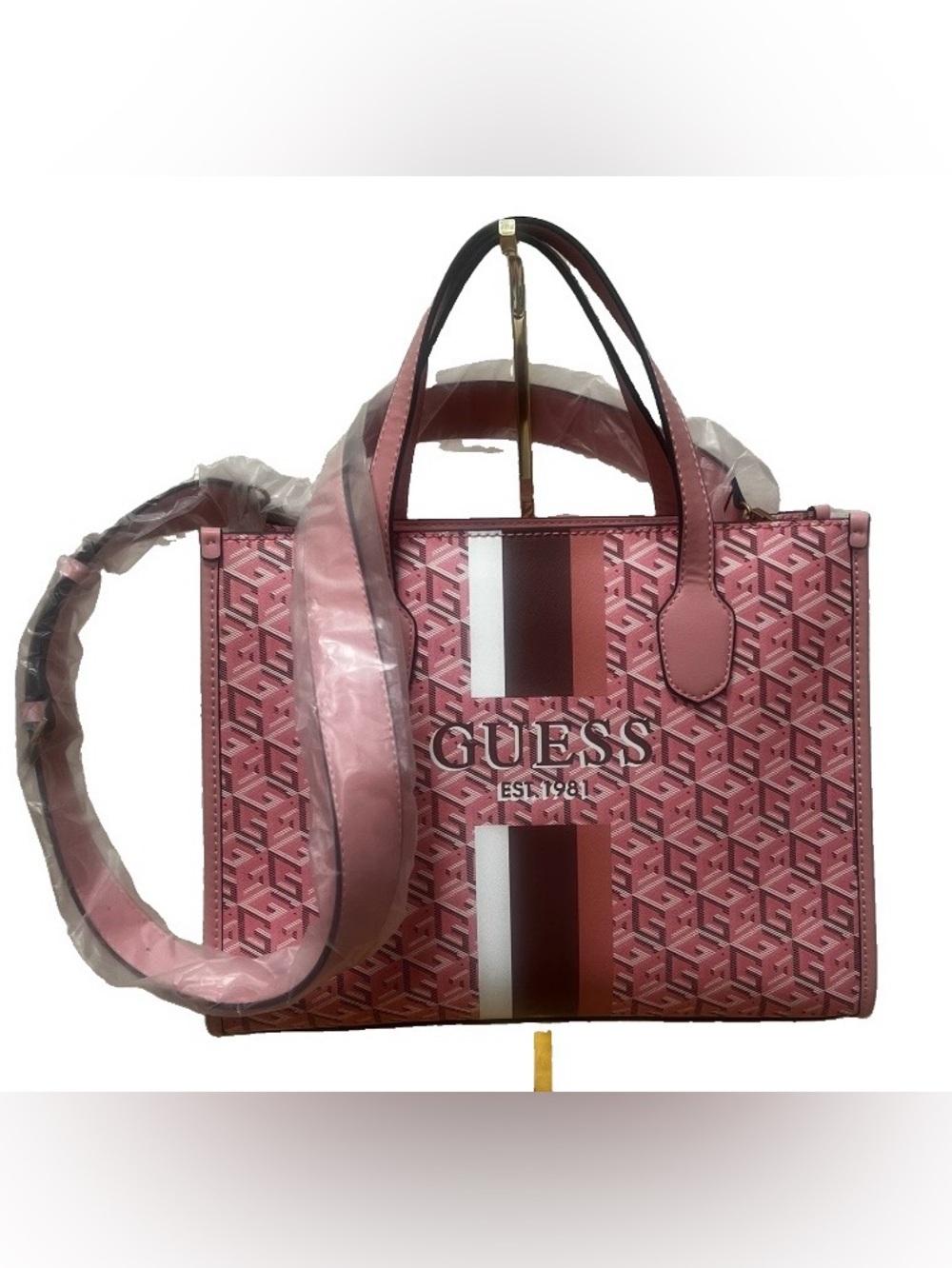 Guess Silvana Peony Canvas Tote OS - Picture 2 of 8